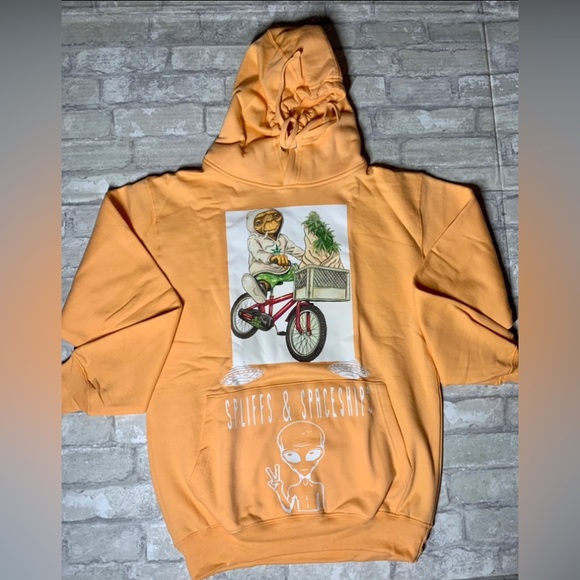 EVOLVE: SPLIFFS & SPACESHIPS CUSTOM HOODIE (UNISEX) - Picture 3 of 8